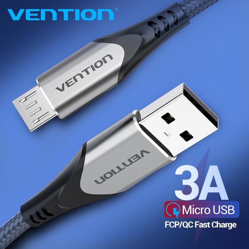 Cáp USB 2.0 to Micro USB Vention bọc dù siêu dài 3M
