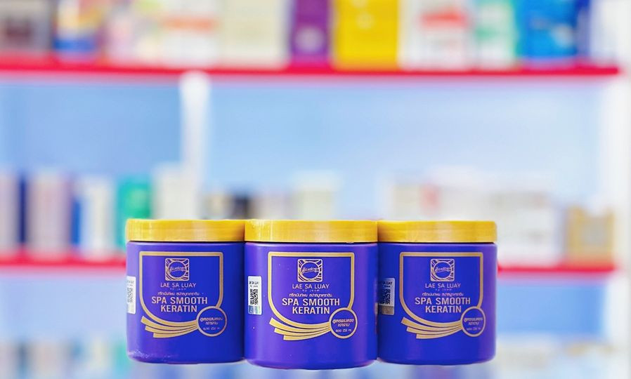 Kem ủ tóc Lae Sa Luay SPA Smooth Keratin 250ml Thái Lan