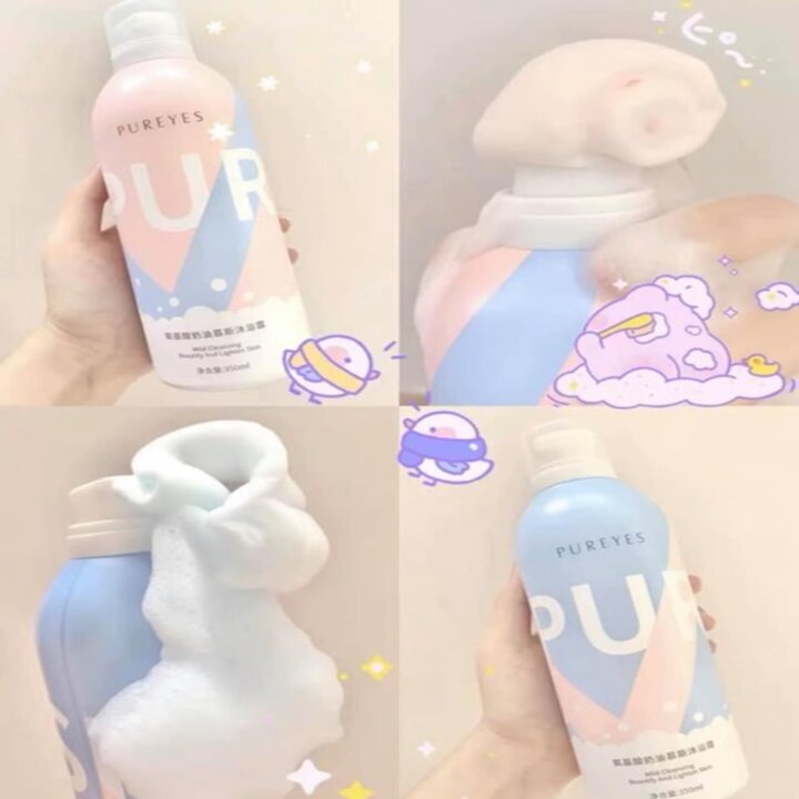 Sữa tắm dạng bọt Pureyes dưỡng trắng da (PE69)