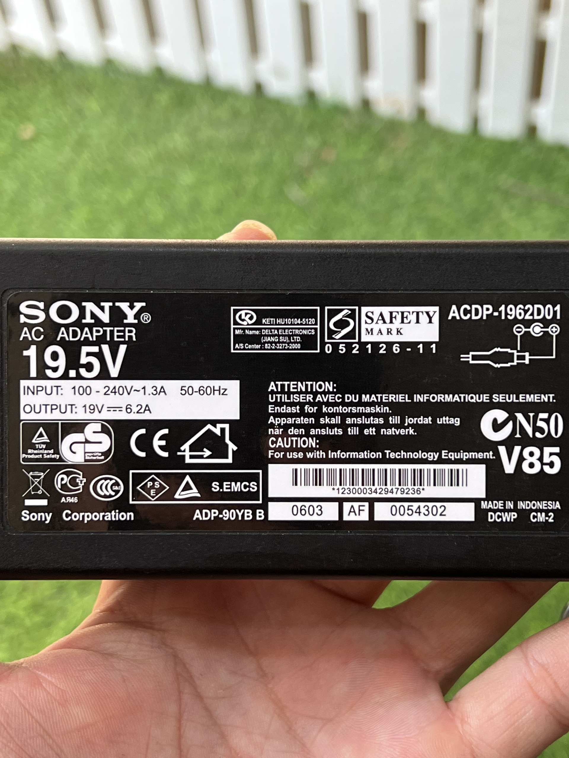 Adapter tivi sony 19.5v 6.2a