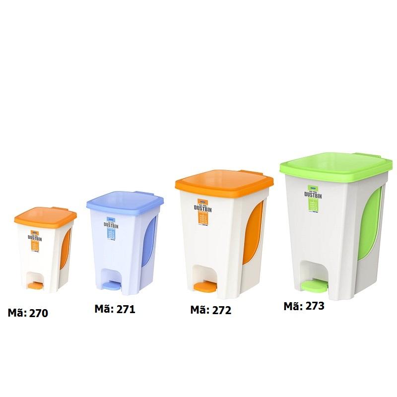 Thùng rác nhựa đạp chân Matsu cỡ lớn