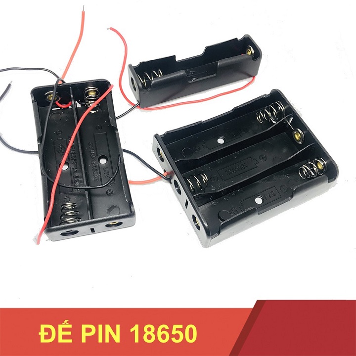 Hộp Đế Pin 18650 Nối Tiếp