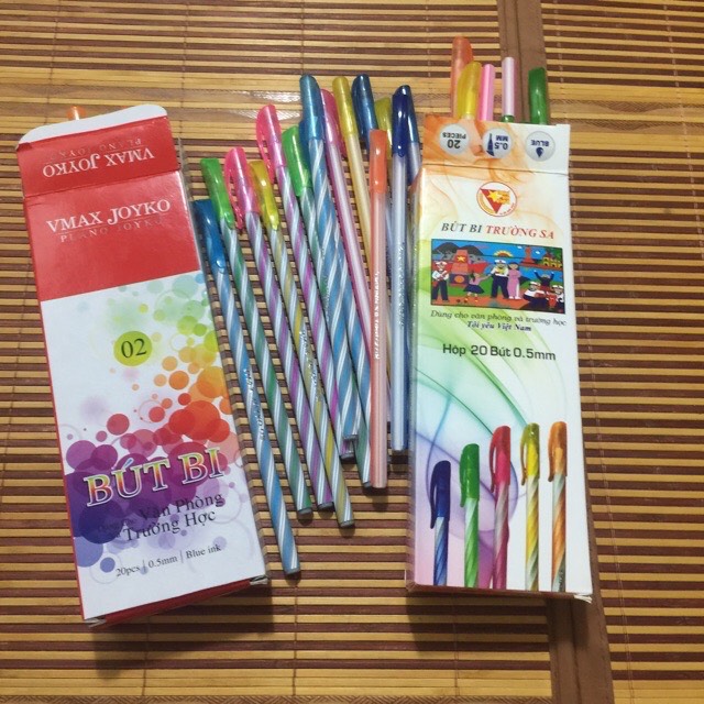Bút bi nến dài - hộp / 20 cây