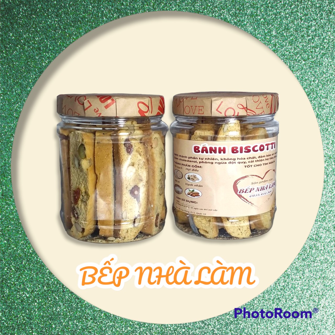 BÁNH BISCOTTI HEALTHY 300G (VỊ CAM)