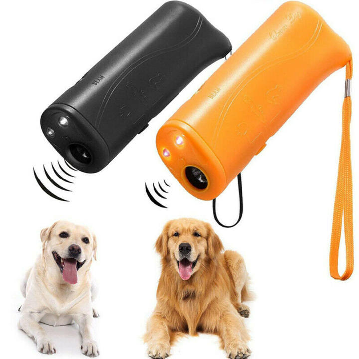 Hot LED Light Durable Gentle Chaser Style Ultrasonic Anti Dog Barking 3 in 1 Dogs Anti-barking Pet Training Device Repeller Control