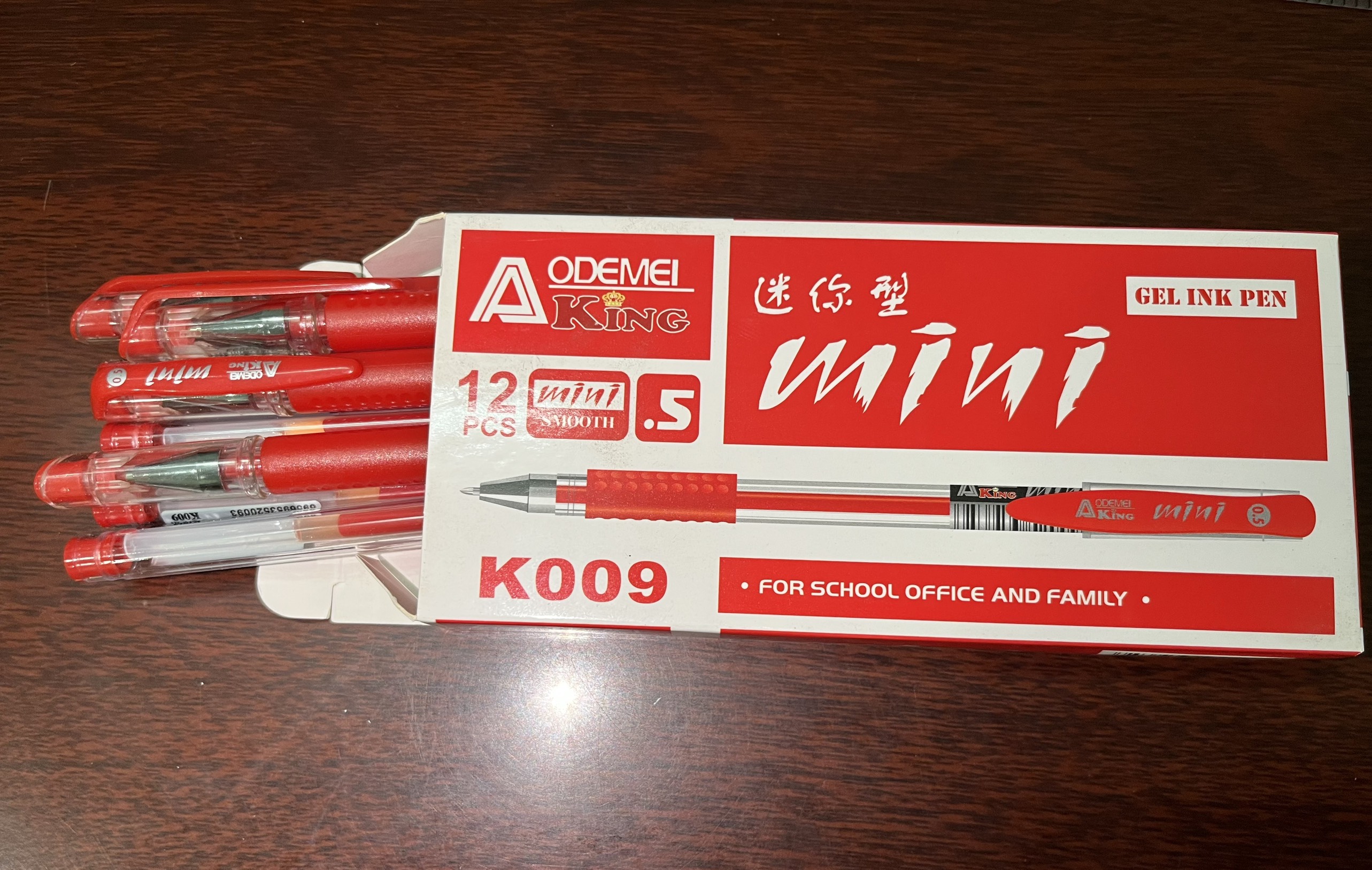 Viết Gel MINI ( Hộp 12 cây ) Xanh, Đỏ, Tím