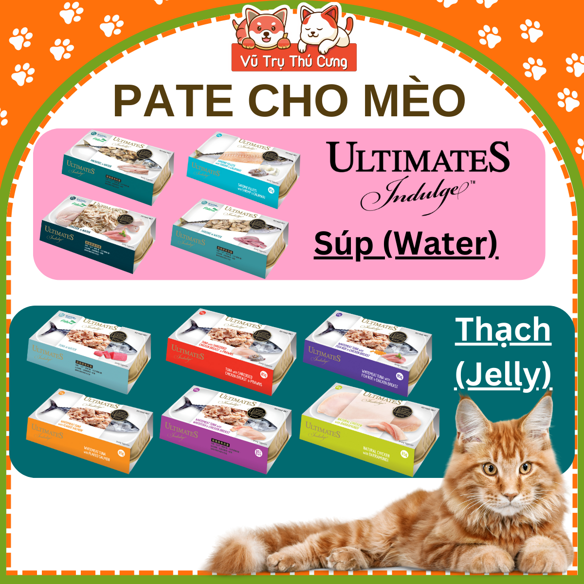 Combo of 10 Pate Ultimates boxes for cat (85g per box)