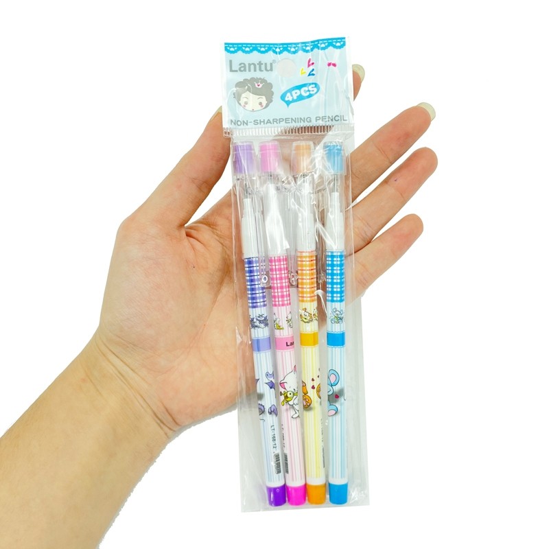 Vỉ 4 Bút Chì Khúc Lantu 168 cute giá rẻ