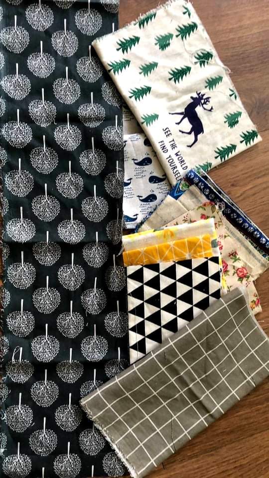 Vải bố vải vụn làm đồ handmade