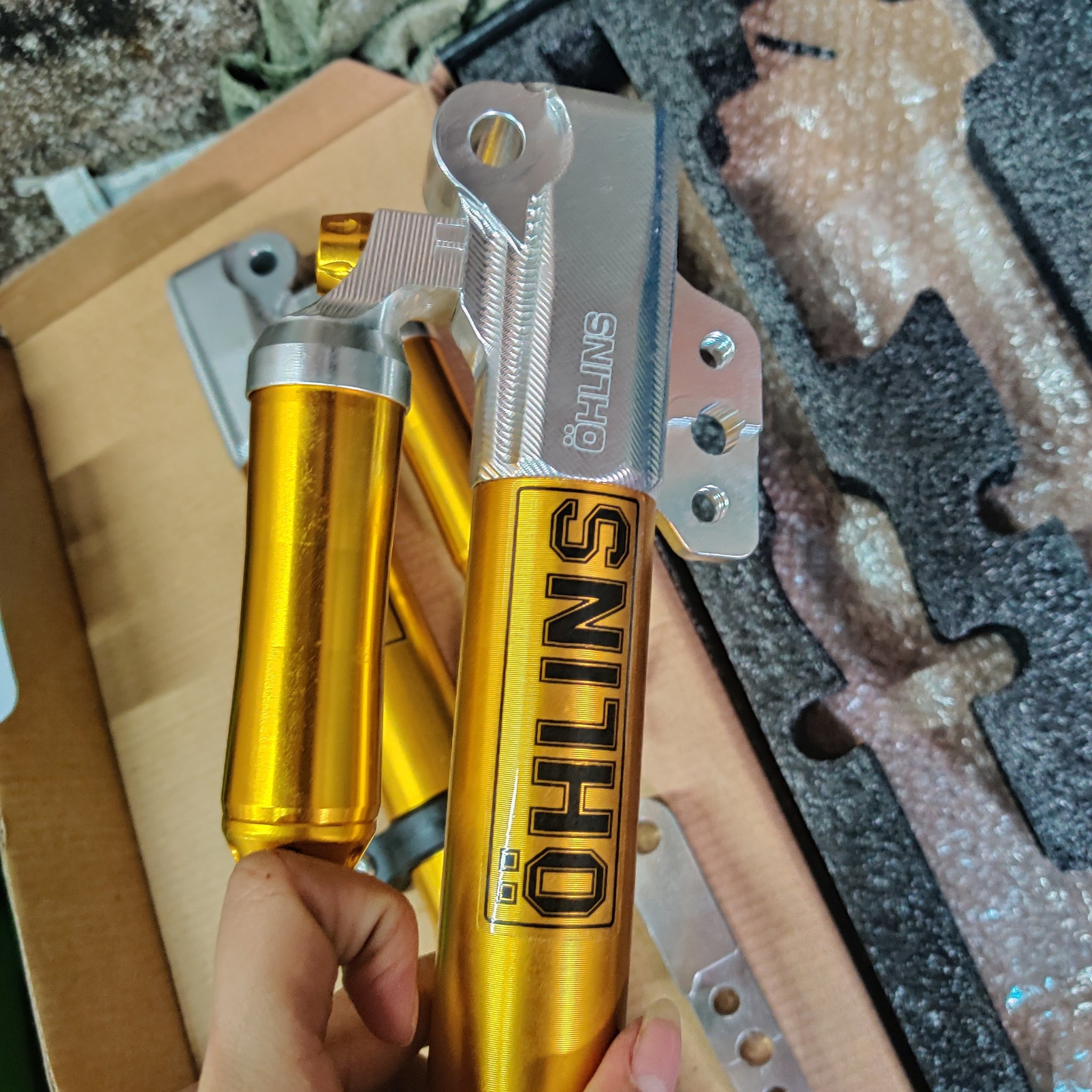 [HCM]phuộc Ohlins trước kiểu gắn ex135 ex150 winner