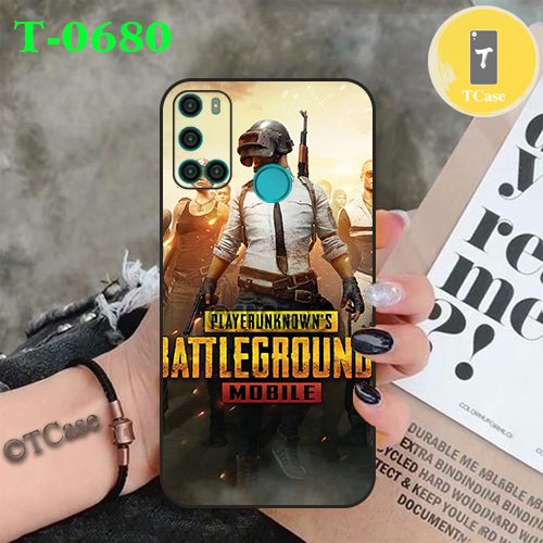 Ốp lưng Vsmart Joy 4 - Ốp dẻo đen in hình BST Game PUBG Mobile
