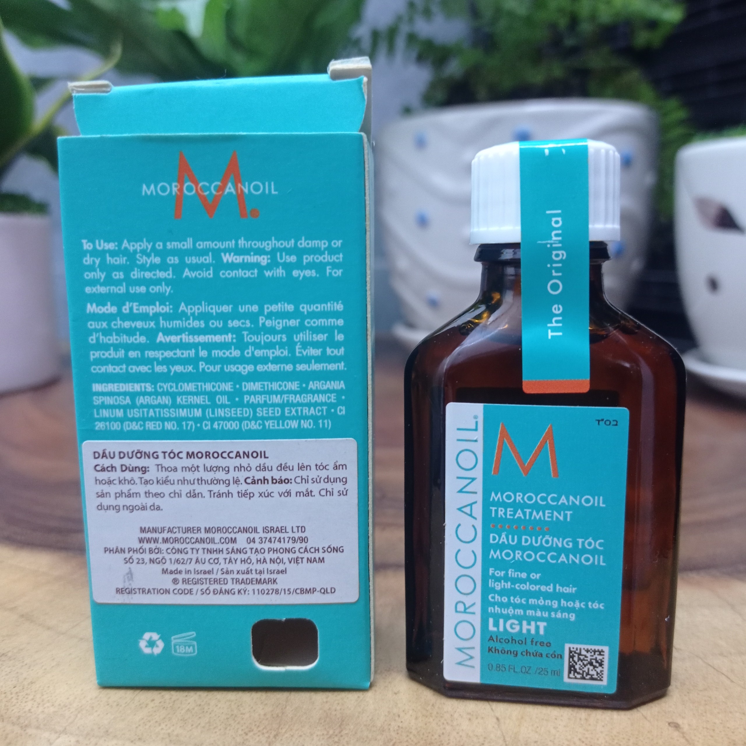 [HCM]Tinh dầu dưỡng tóc Moroccanoil Treatment Light 25ml