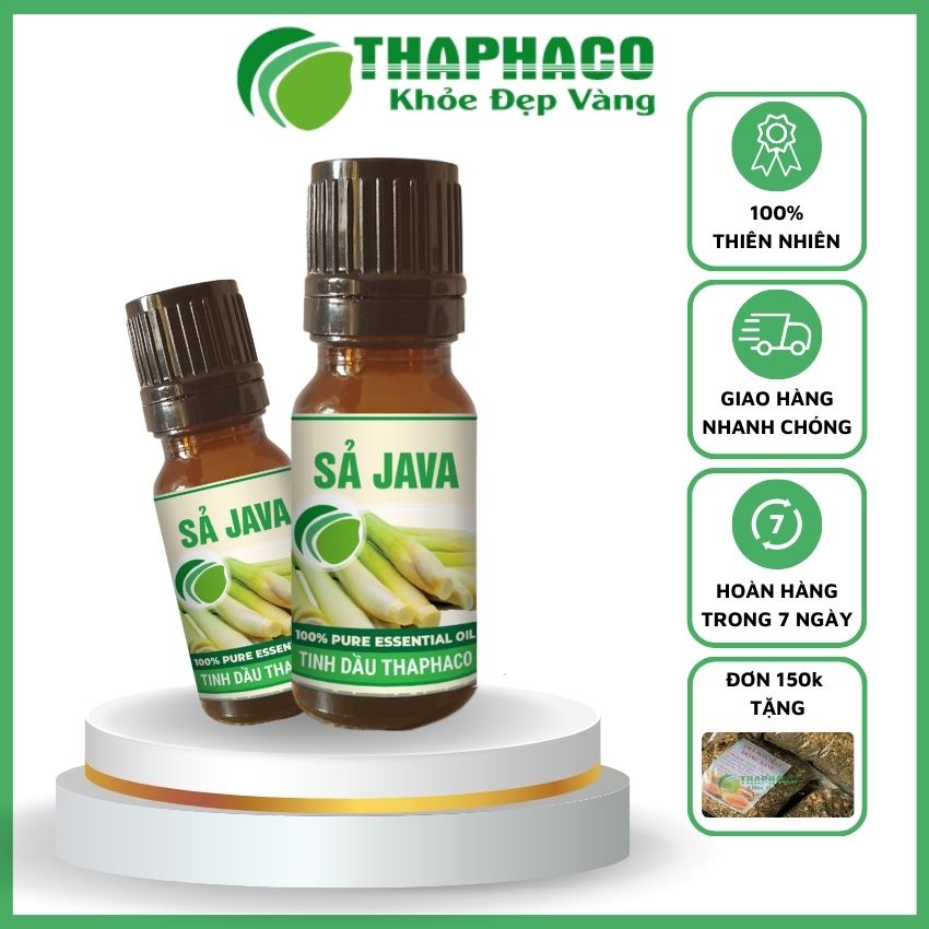 Tinh Dầu Sả Java Thiên Nhiên Nguyên Chất 10ml Thaphaco