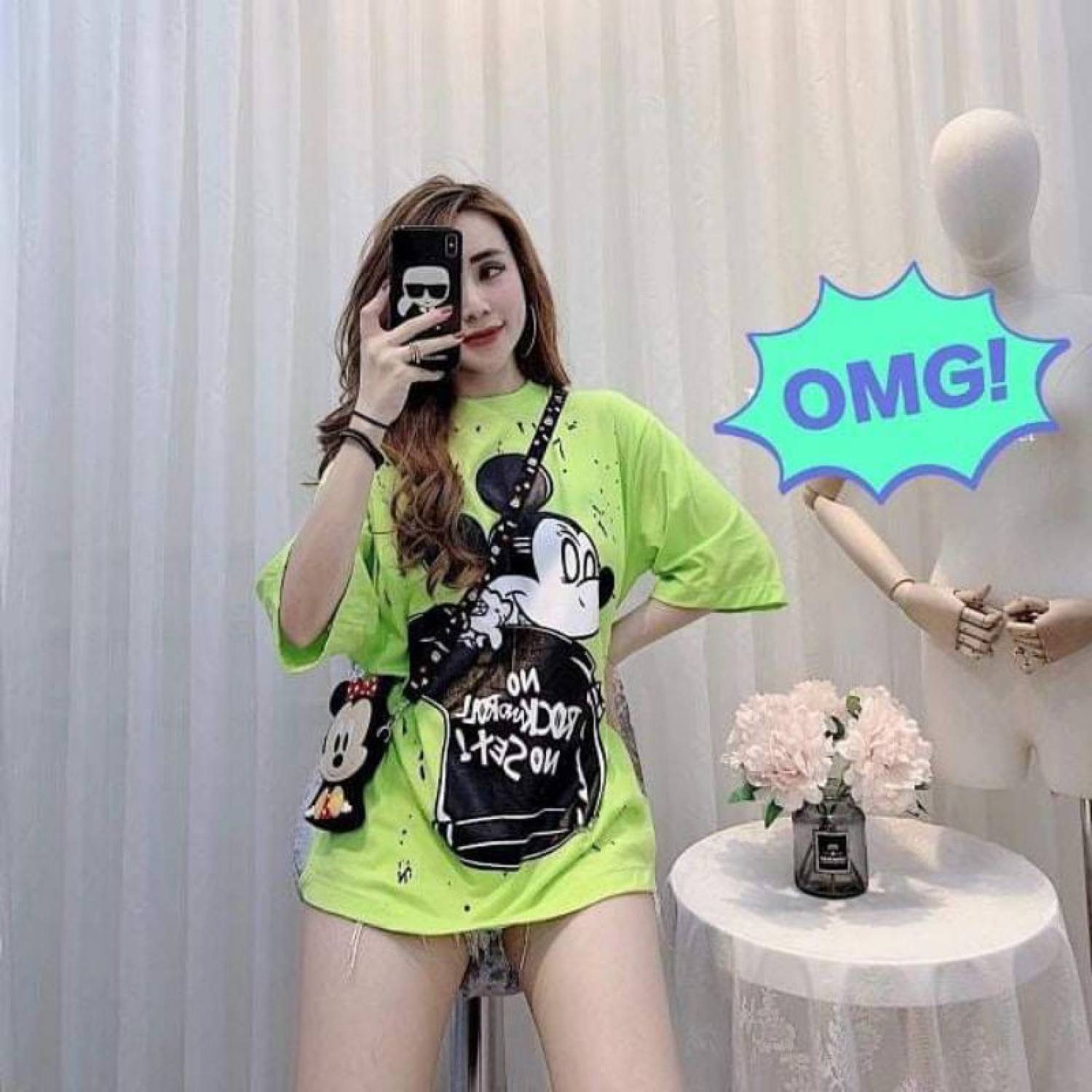 Áo phông nữ micky quay lưng HARIQUEEN