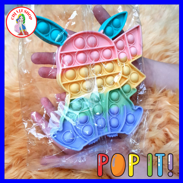 Đồ Chơi Pop It Cho Bé  Rainbow Pokemon, Pikachu, Con Cua, Con Hải Cẩu, Con Vịt, Cây Dù, Bop It Giá Rẻ, Bop It Mini, Khổng Lồ  Hình Nhân Vật Màu Đẹp Nhựa Tốt [Mẫu Giao Ngẫu Nhiên] - Chị Vịt Shop