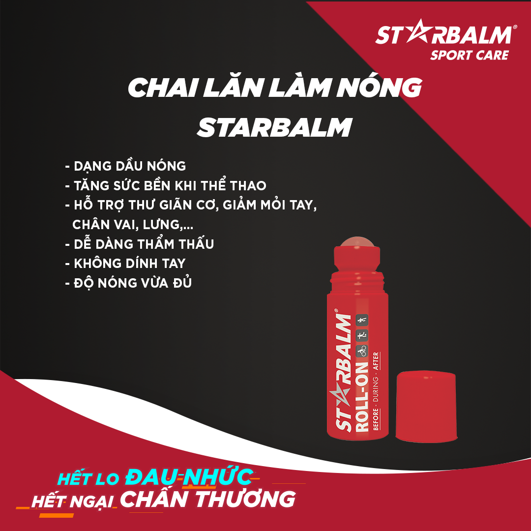 Chai Lăn Làm Nóng Starbalm 75Ml