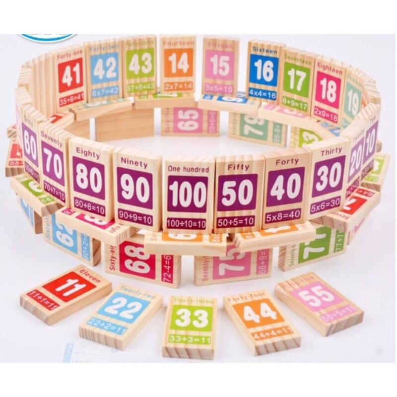 Đồ Chơi Domino 100 số học toán