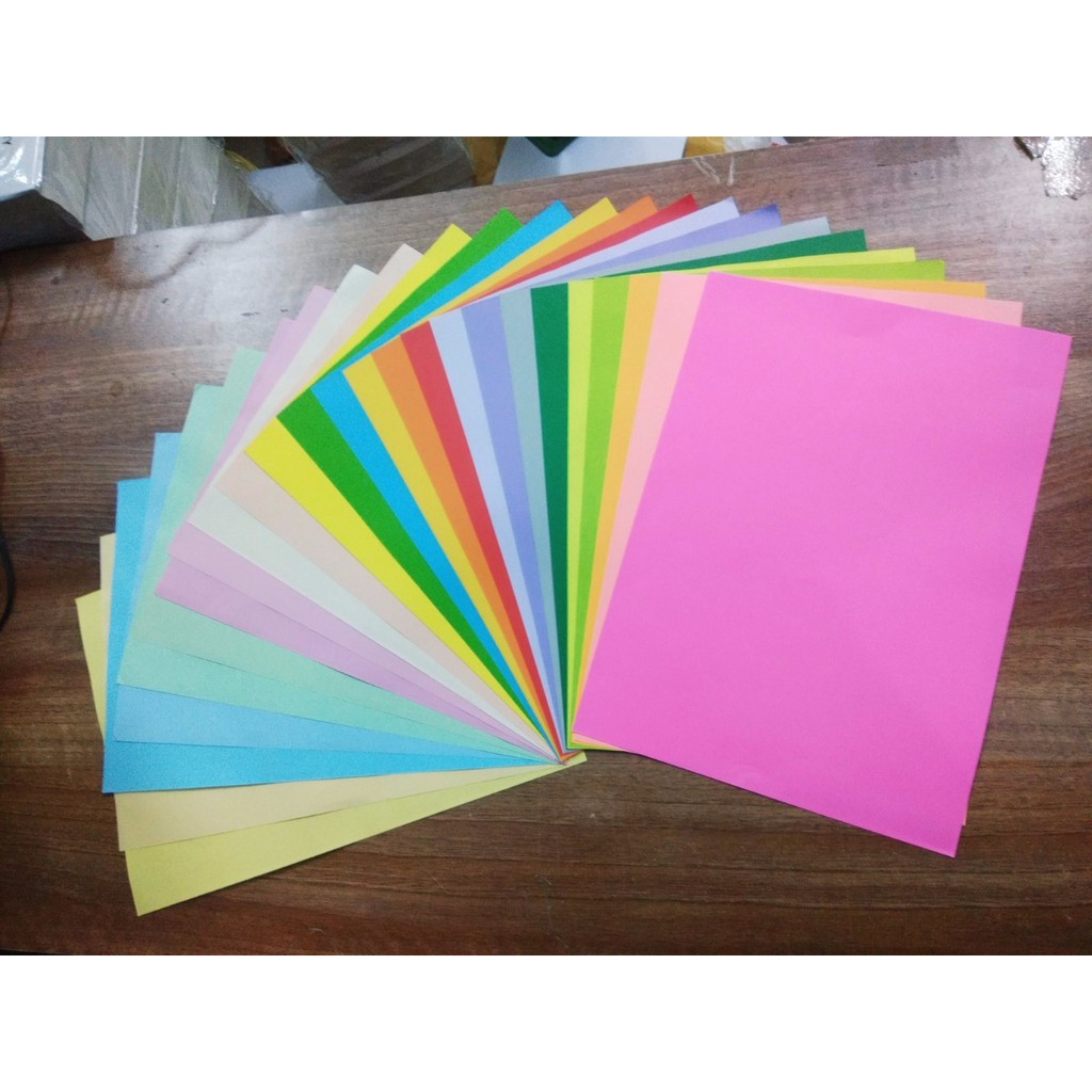 Giấy Màu Photo 80Gsm A3 25 Màu(Có Bảng Màu Cho Những Khách Muốn Đặt Hàng)