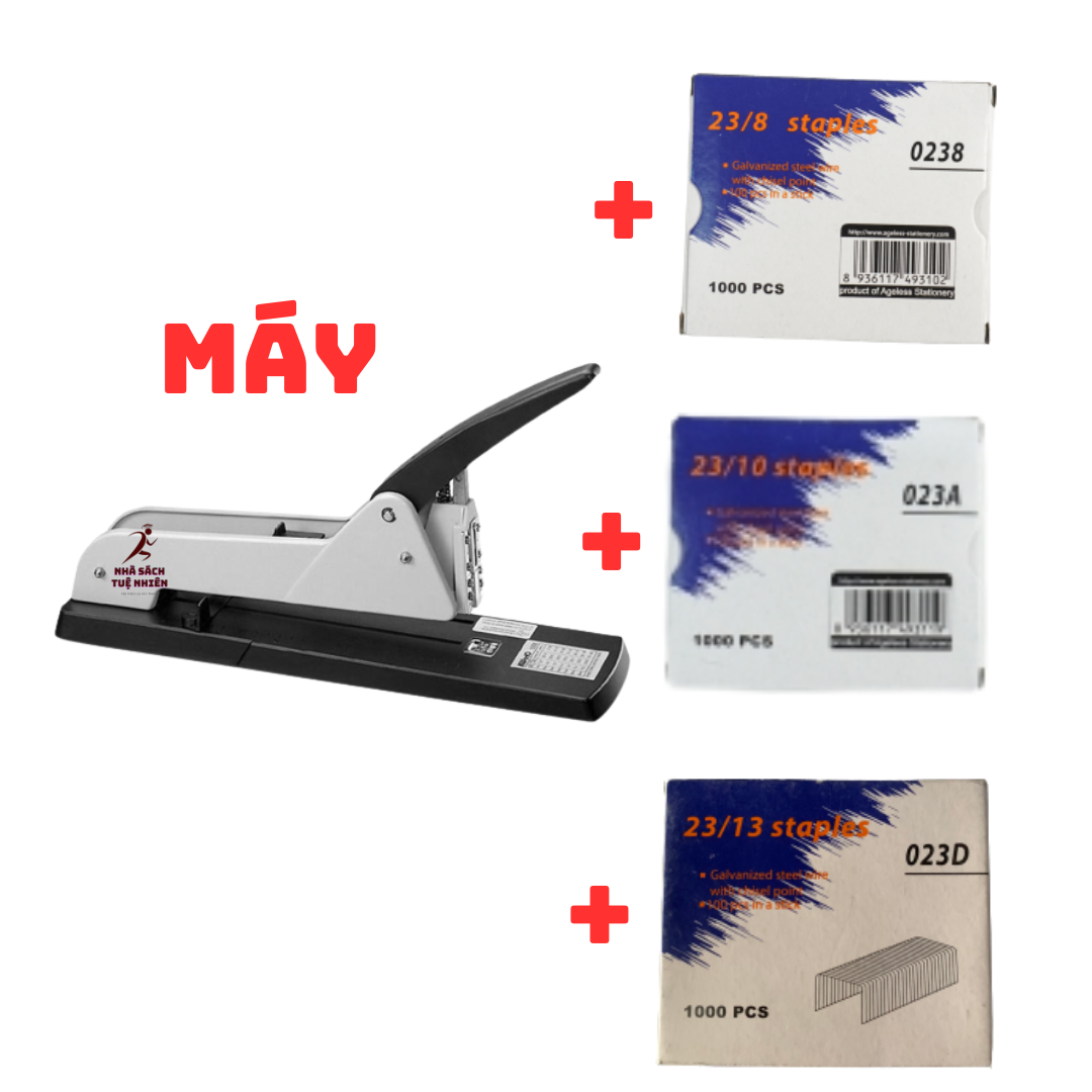 Dập ghim cán dài kw.trio 5000 bấm kim giữa cuốn tập giữa giấy a3 bấm 200 tờ cam kết chính hãng