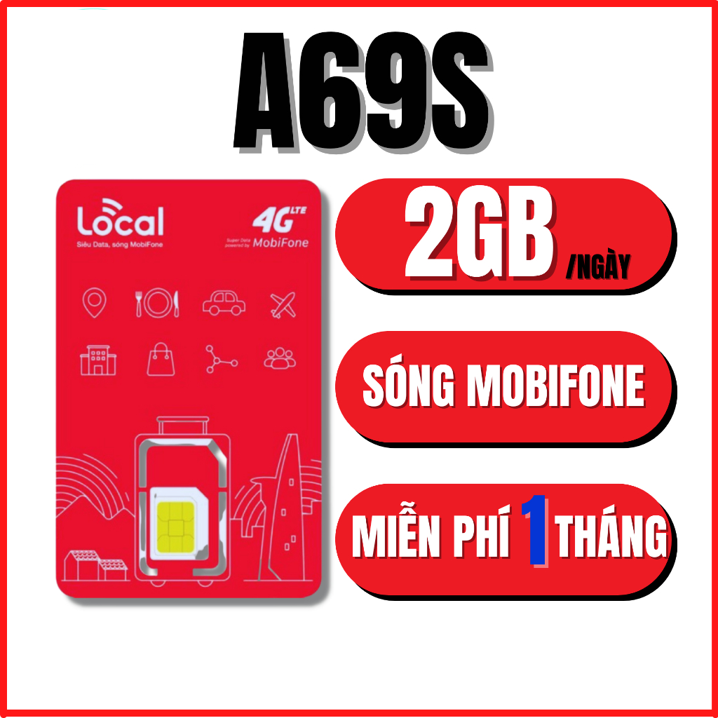 Sim 4G Mobi gói cước 12A69S MAX DATA MIỄN PHÍ 14 THÁNG .CHƯA KÍCH HOẠT