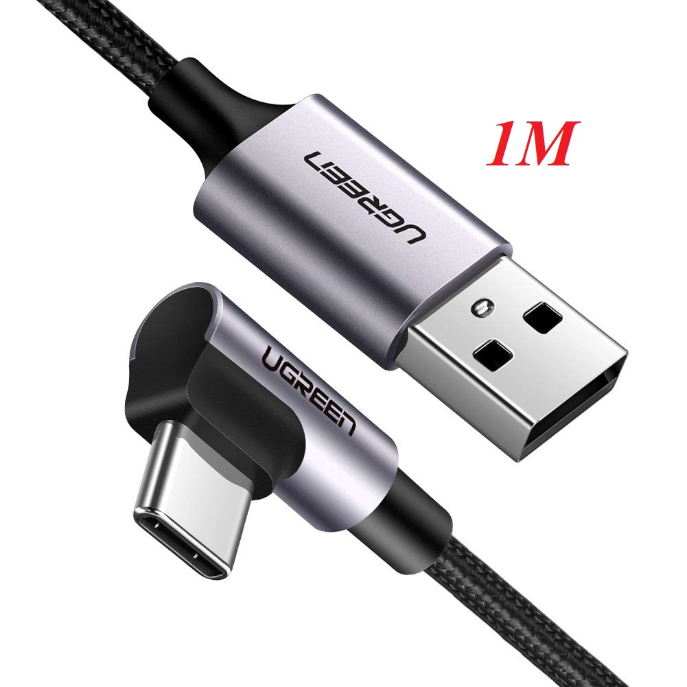 Ugreen 50941 1m dây usb type-a sang usbtype-c vuông góc us284