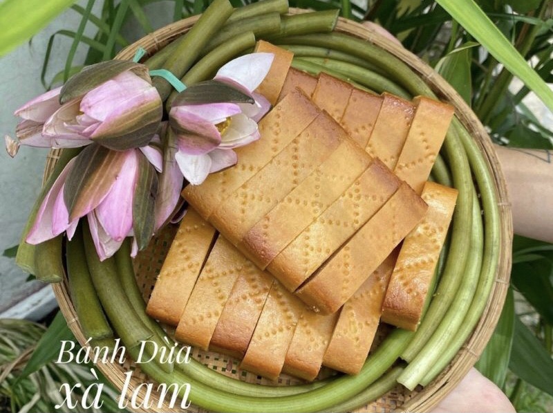 (HƯƠNG VỊ QUÊ) COMBO 2 BỊCH BÁNH XÀ LAM DỪA NƯỚNG (5 cái /bịch)