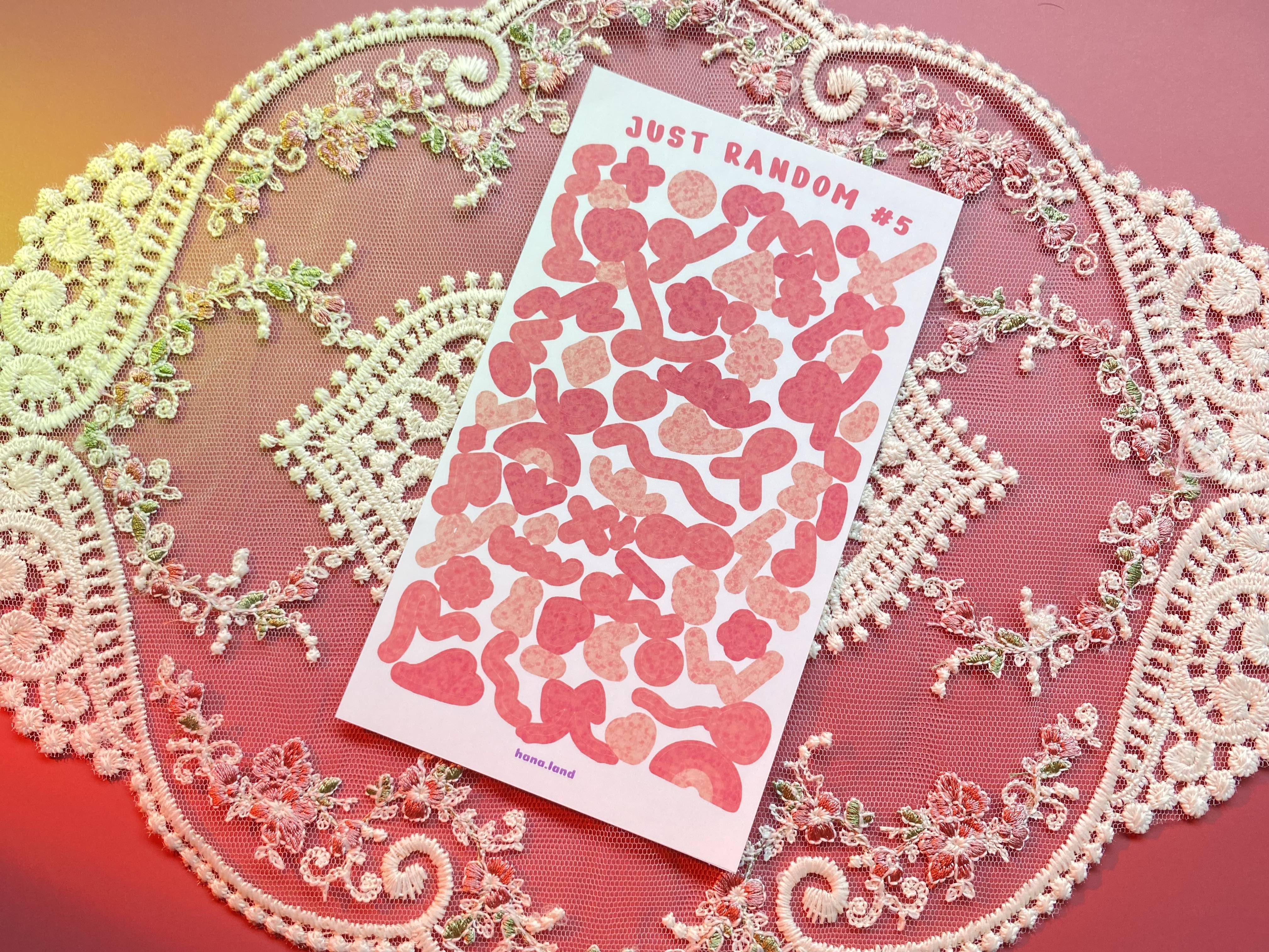 [Random] Sticker decal trang trí confetti nơ bóng Just Random _ hanaland