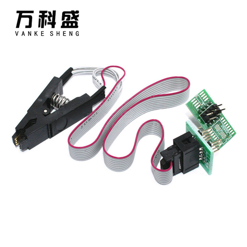 Diy sop8 to dip8 converter sop8 test clamp +1.8v converter usb bios eeprom flash ch341a 24 25 series programming module