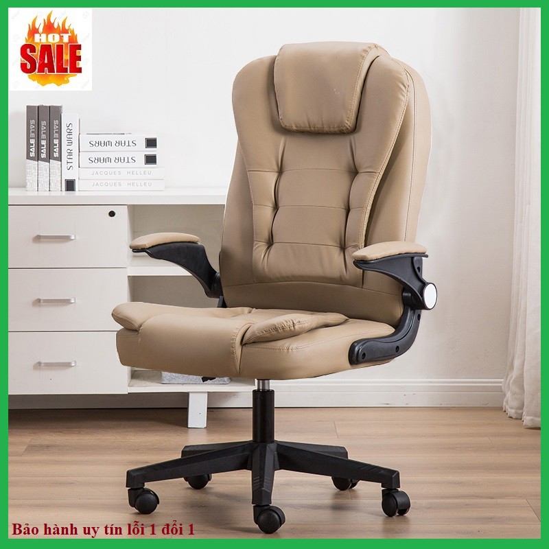 Swivel office chair, high quality leather material-4 color choice
