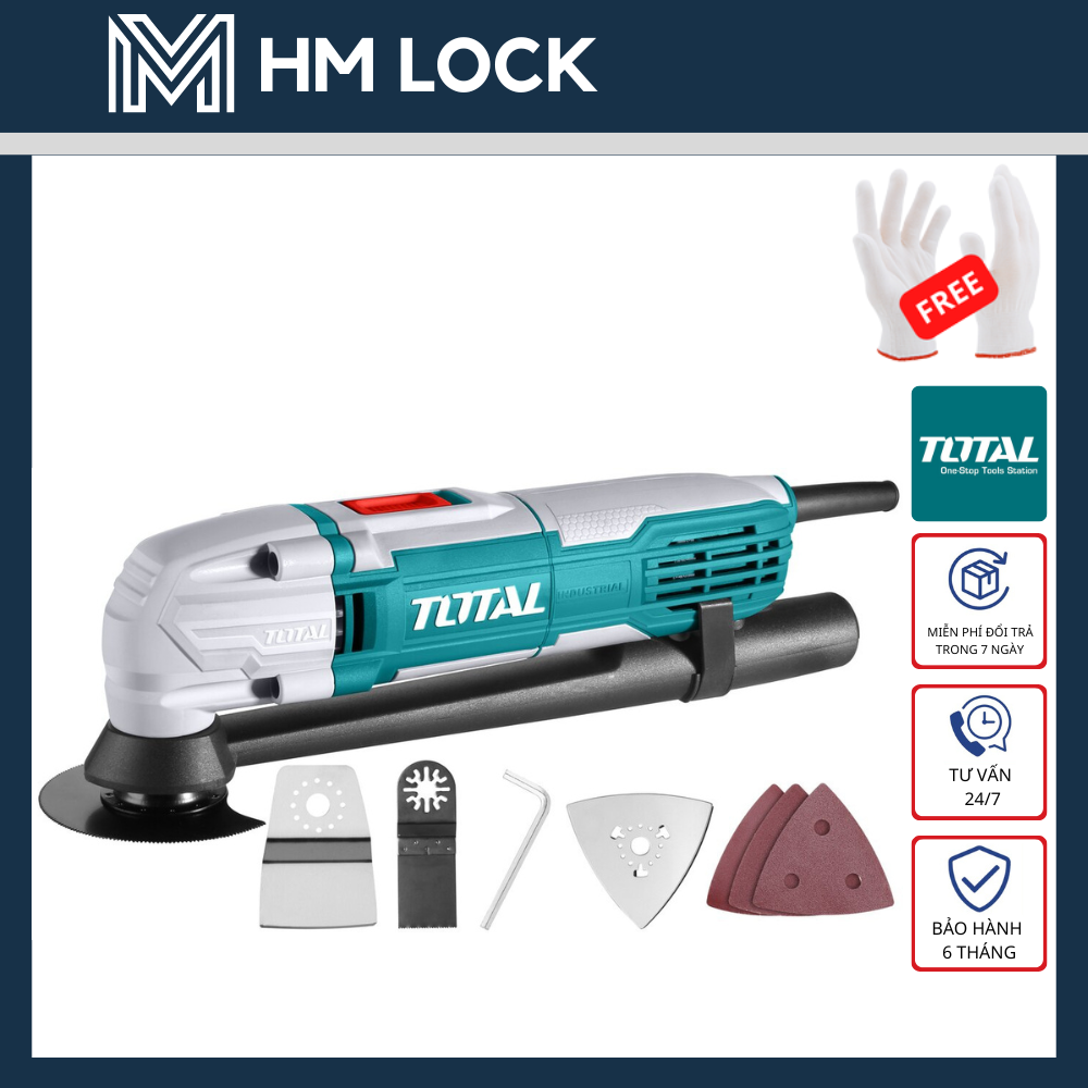 300w máy cắt góc rung đa năng chỉnh tốc độ total - ts3006 - hàng chính hãng - hm lock