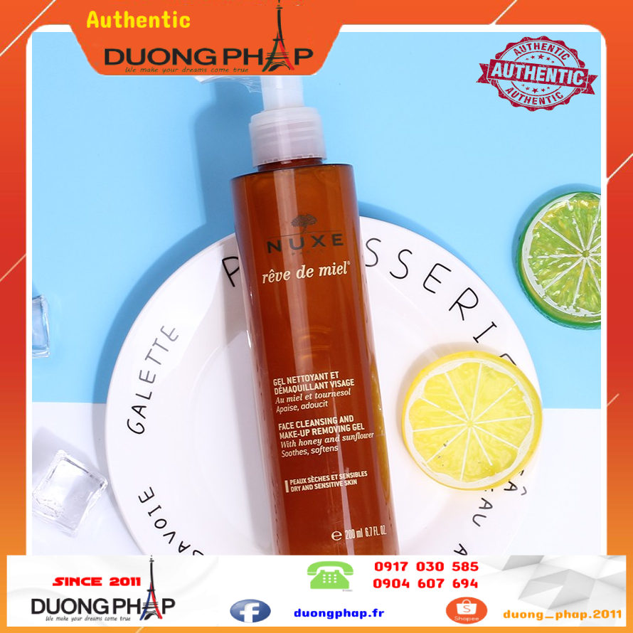 Gel rửa mặt Nuxe mật ong 200ml