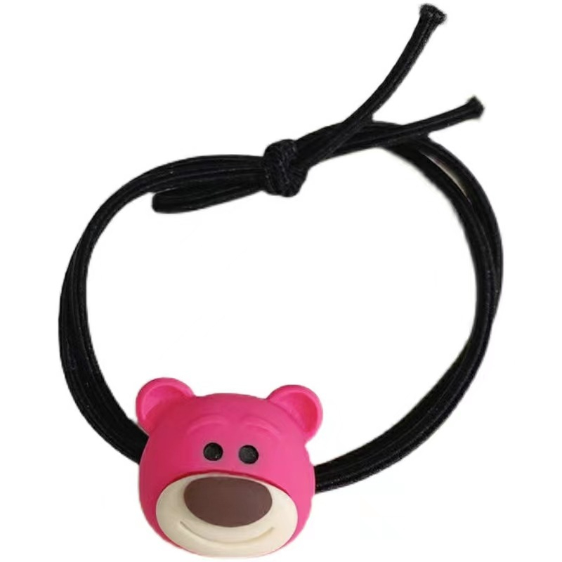 Cột tóc gấu losto đơn giản dễ thương- cột tóc gấu dâu - Selenshop