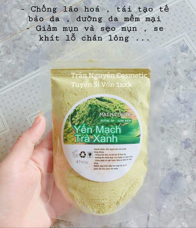 Bột Yến Mạch Trà Xanh Hanmade Nguyên Chất