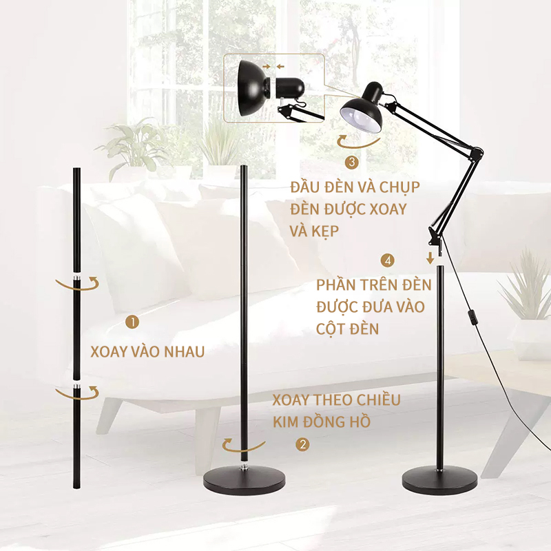 [HCM]ĐÈN CÂY ĐỨNG - TRANG TRÍ LERSTA IKEA