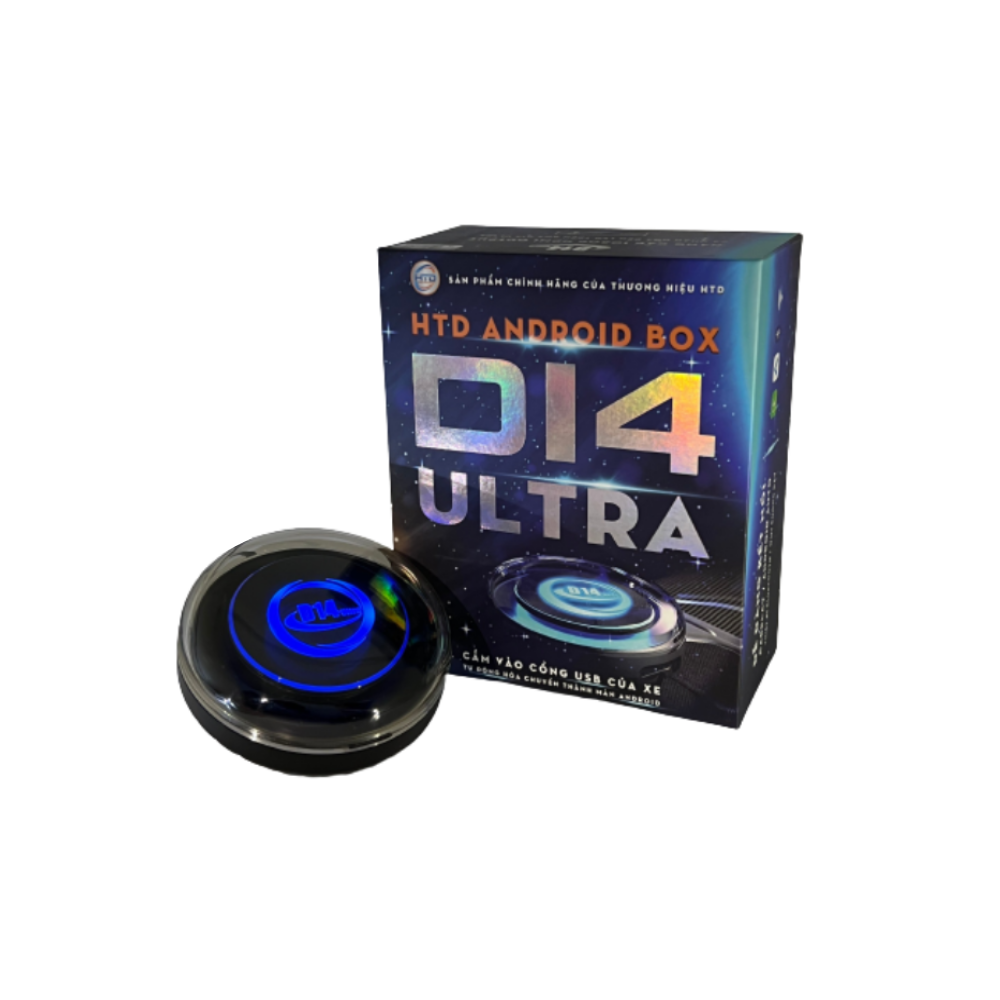 ANDROID BOX Ô TÔ HTD D14 ULTRA [ Bh 2 năm - tặng sim 4G + Vietmap S1]