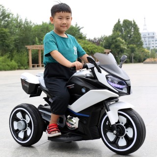 Xe máy mô tô điện 3 bánh FB618 đồ chơi cho bé kiểu dáng thể thao (Trắng-Đỏ-Vàng-Xanh) thumbnail