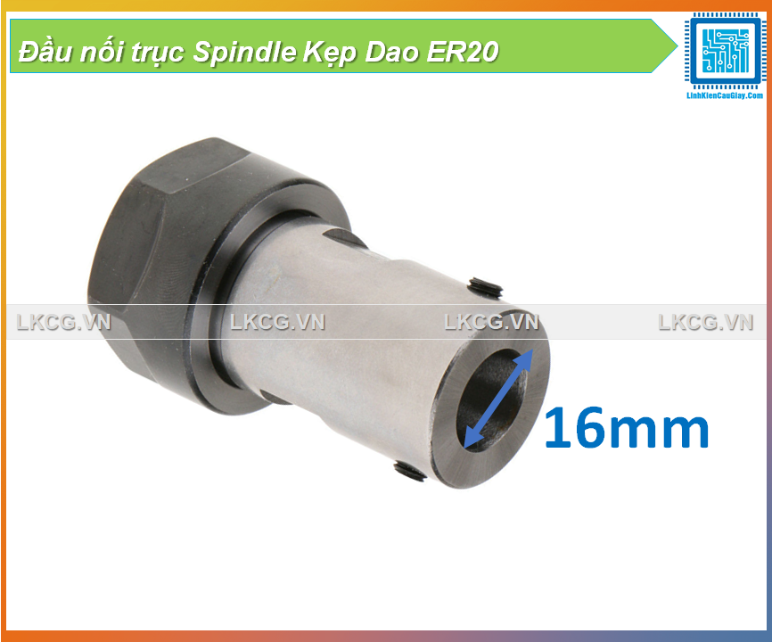 Đầu nối trục spindle kẹp dao er20