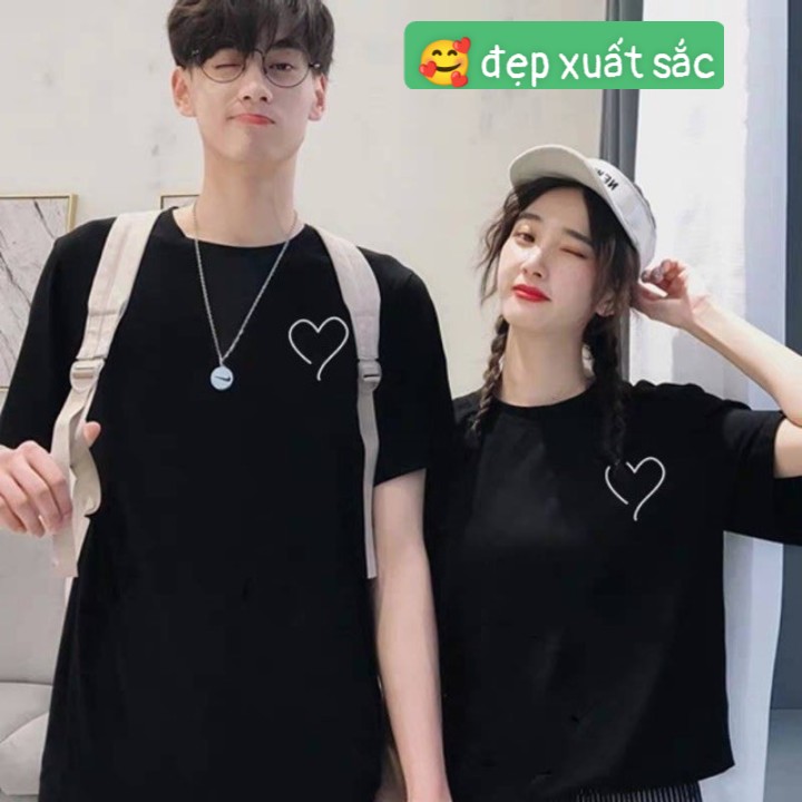ÁO THUN NAM NỮ,ÁO THUN TIM HỞ