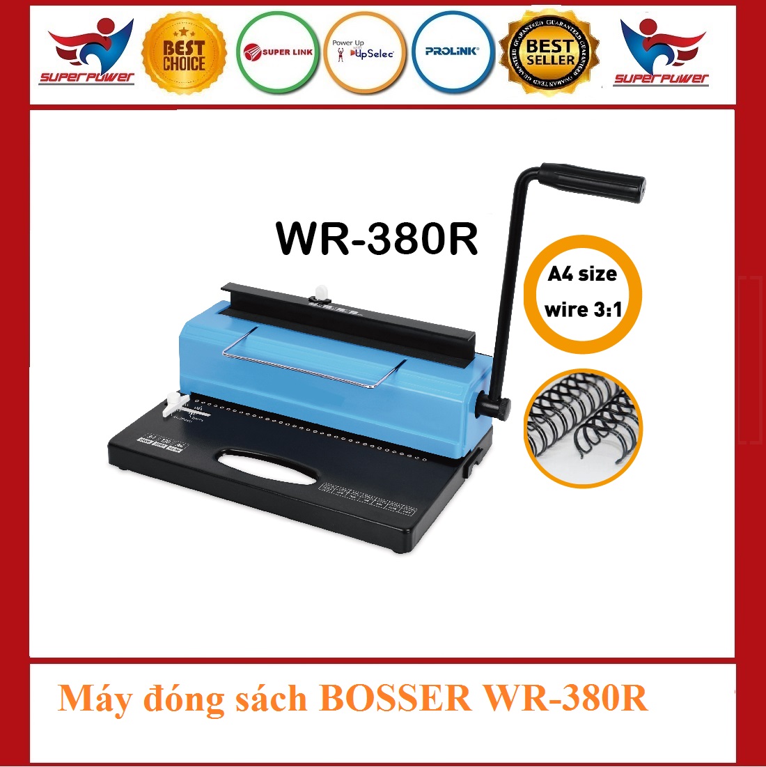 Máy đóng sách bosser wr-380r