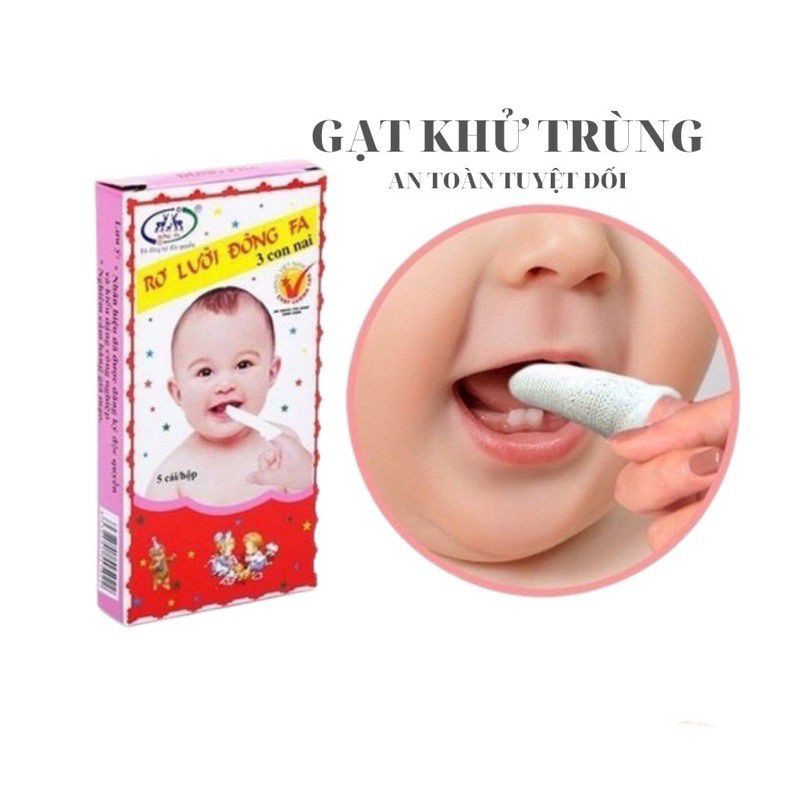 Rơ Lưỡi Đông Fa Cho Bé Sơ Sinh Hộp 5 Cái