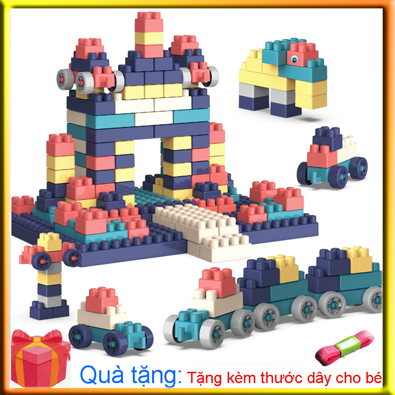Bộ xếp hình lego 520 chi tiết- Đồ chơi lắp ghép phát triển trẻ toàn diện
