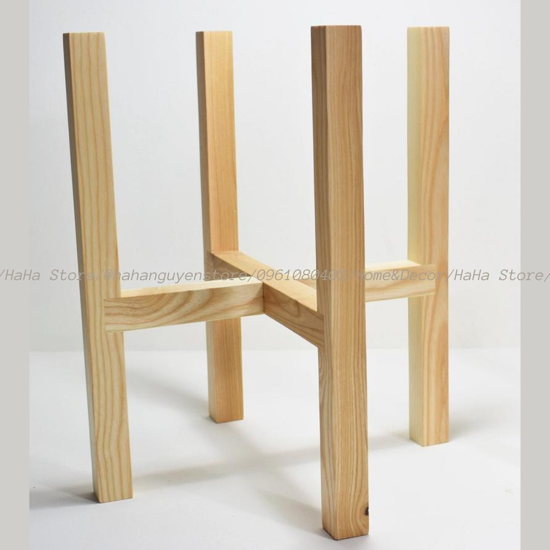 Chân Đế Gỗ Đặt Cây Cảnh Kệ Gỗ Để Chậu Cây CCG01