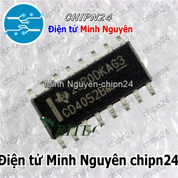 [3 con] (SOP) IC Dán CD4052 SOP-16 (SMD) (CD4052BM 4052) - HH003412