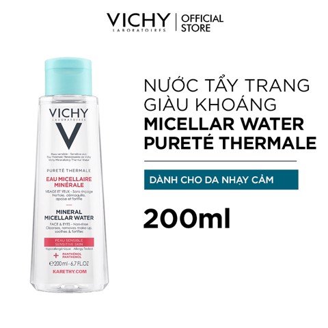 Nước Tẩy Trang Vichy Mineral Micellar Water Pureté Thermale Cho Da Nhạy Cảm