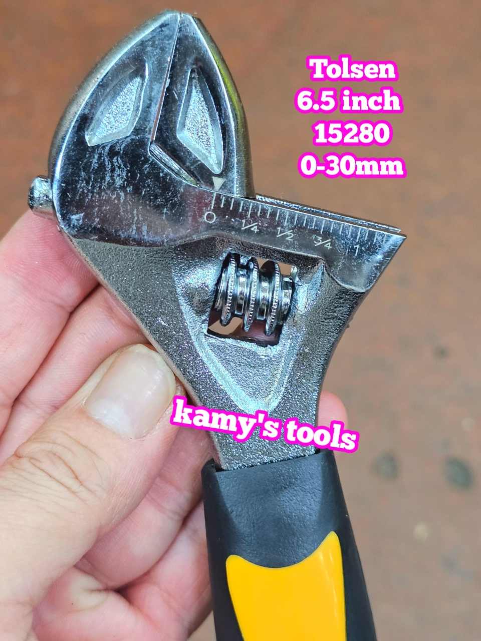 Mỏ Lết Mini Tolsen Mở Miệng 30mm Dài 165mm 6.5 inch 15280
