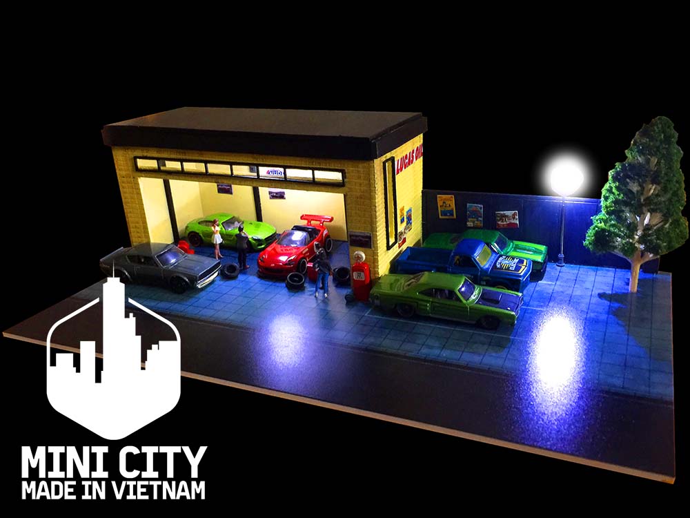 Mô hình garage đường phố 1/64