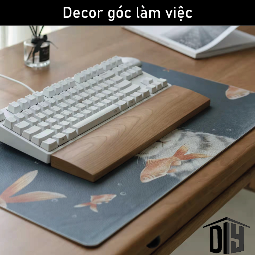 Kê tay bàn phím bằng gỗ óc chó cao cấp