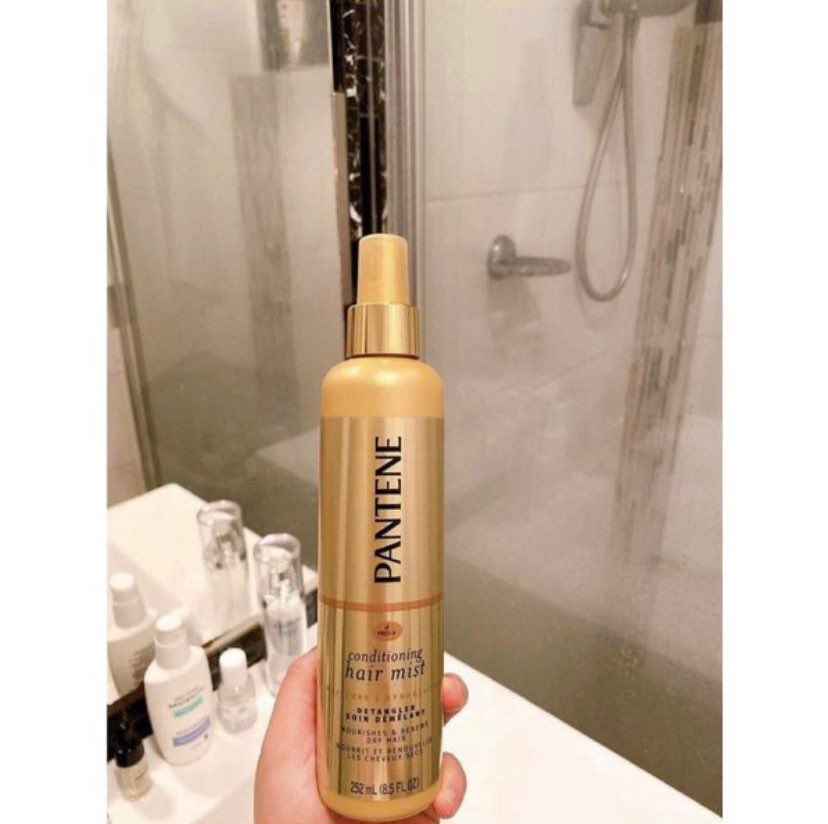 Xịt Dưỡng Tóc Pantene Conditioning Mist Treatment 252ml (Mẫu mới Bill Mỹ)