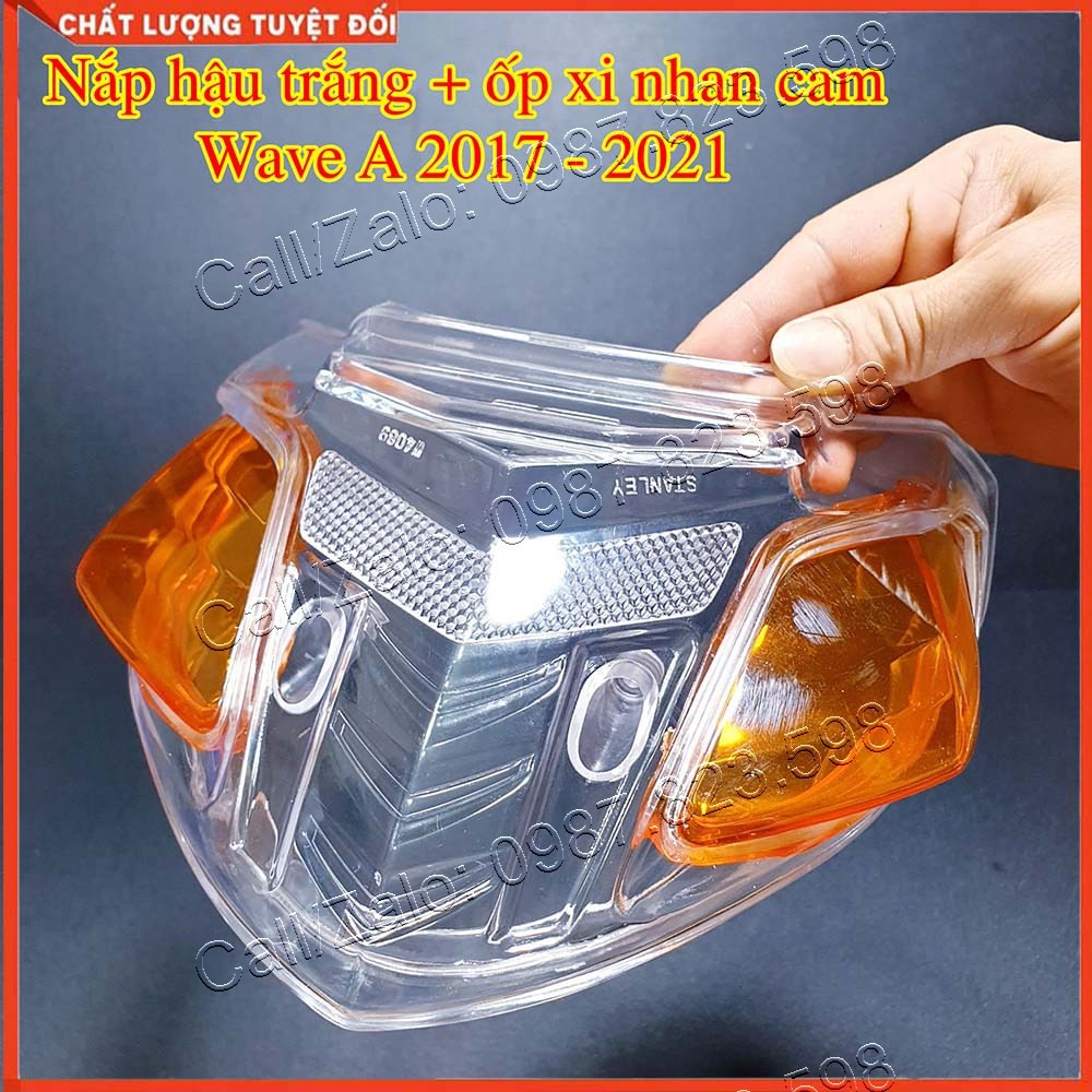 (Combo) Nắp Đèn Hậu Và Nắp Xi nhan Wave a 2006 - 2021 , Wave S 100 , Rs 100 , Wave 50cc (Full Bộ); Ốp Đèn Hậu Xe Wave, Ốp Xi Nhan Xe Wave