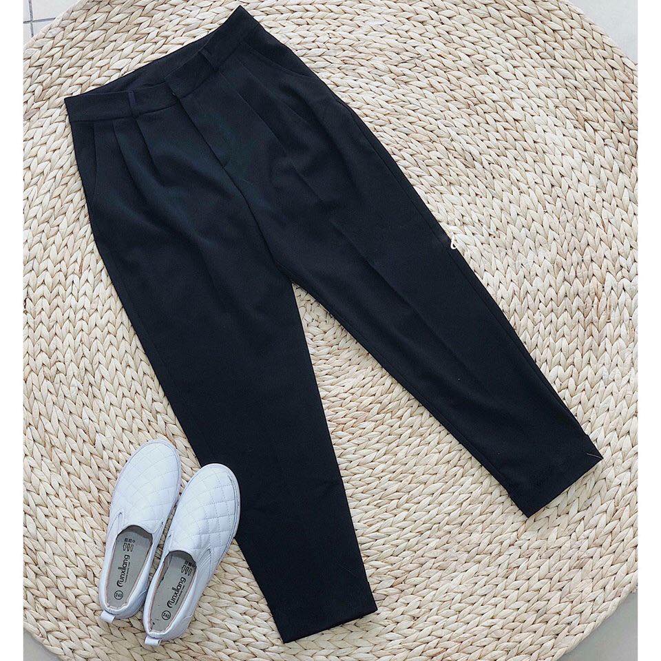 QUẦN TÂY NỮ LƯNG CAO HỌC SINH QUẦN ÂU HỌC SINH NỮ QUẦN TÂY NỮ ĐI HỌC ĐEN LƯNG CAO PHOM ĐẸP DÁNG TRẺ TRUNG THỜI TRANG VẢI TUYẾT MƯA ĐẸP CÓ MÀU XANH ĐEN HỌC SINH (CÒN GỌI LÀ MÀU XANH THAN)